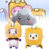 3PCS Set Dolls Lankybox BOXY + FOXY + ROCKY Plush Soft Stuffed Toy Kid Game Figure Plushie Doll Gift