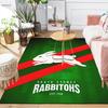 1Pc Rabbitohs Rugby Team Emblem Rug Office Carpet Indoor Outdoor Doormat Nonslip Soft Comfortable Living Christmas Halloween Xmas Gift D92412
