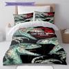 Jurassic Pattern Bedding Quilt Set Quilt Cover Pillowcase Home Decoration Gift (1 * duvet cover + 2 * pillowcase, without core)