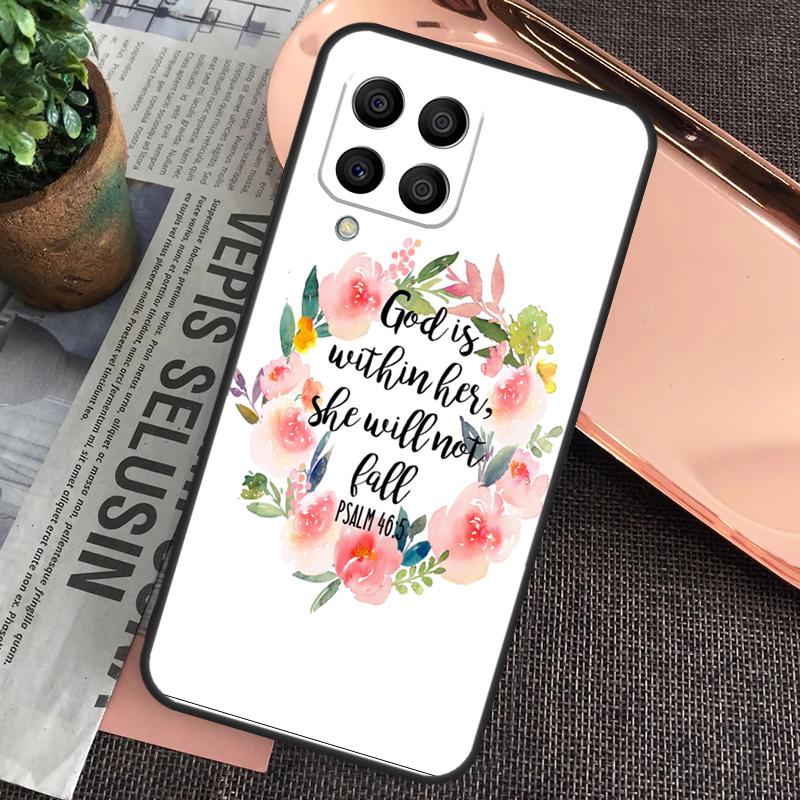 Bible Philippians Jesus Christ Verse Case For Samsung Galaxy M15 M55 M13 M23 M33 M53 M31 M51 M14 M34 M54 M20 M30s M12 M32 M52