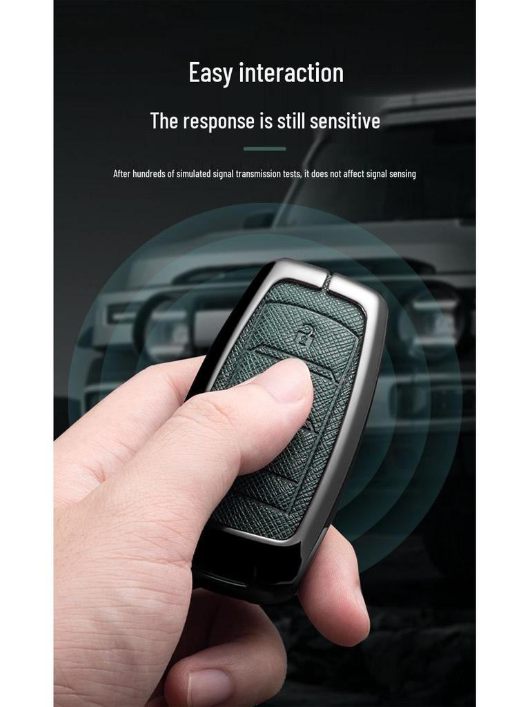Vinfast Vietnam Car Key Case for Zhonghua V5/VF8 VF3/5/9 High-End Key Bag with Buckle for Men