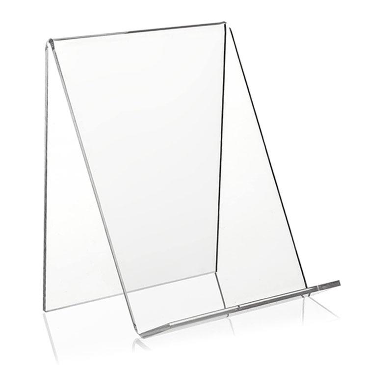 Acrylic Bookshelf Transparent Display Stand - Desktop Angled Book Holder