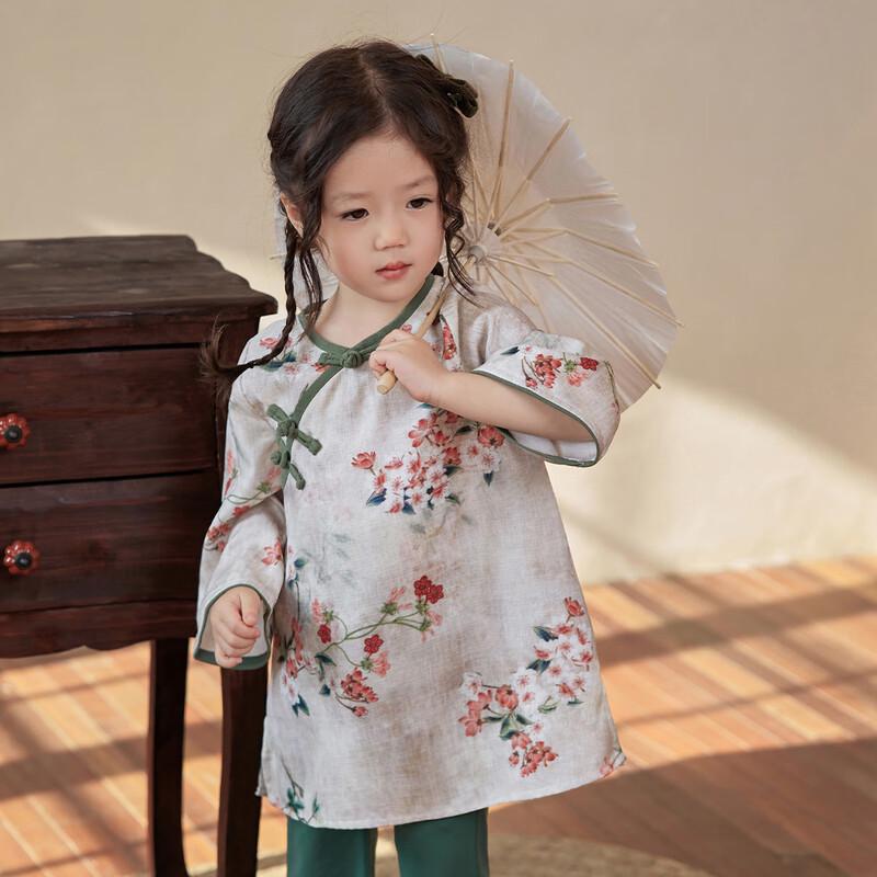 LUSON Набор платьев в китайском стиле для девочки: Ципао и Костюм Тан