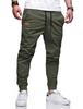 Foreign trade four seasons straight trousers men's casual sports cotton European size tethered tote overalls
