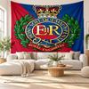 Royal Engineers A.F.C Wall Tapestry, Soft Fabric Wall Hanging, Decorative Backdrop For Bedroom Home Wall Art