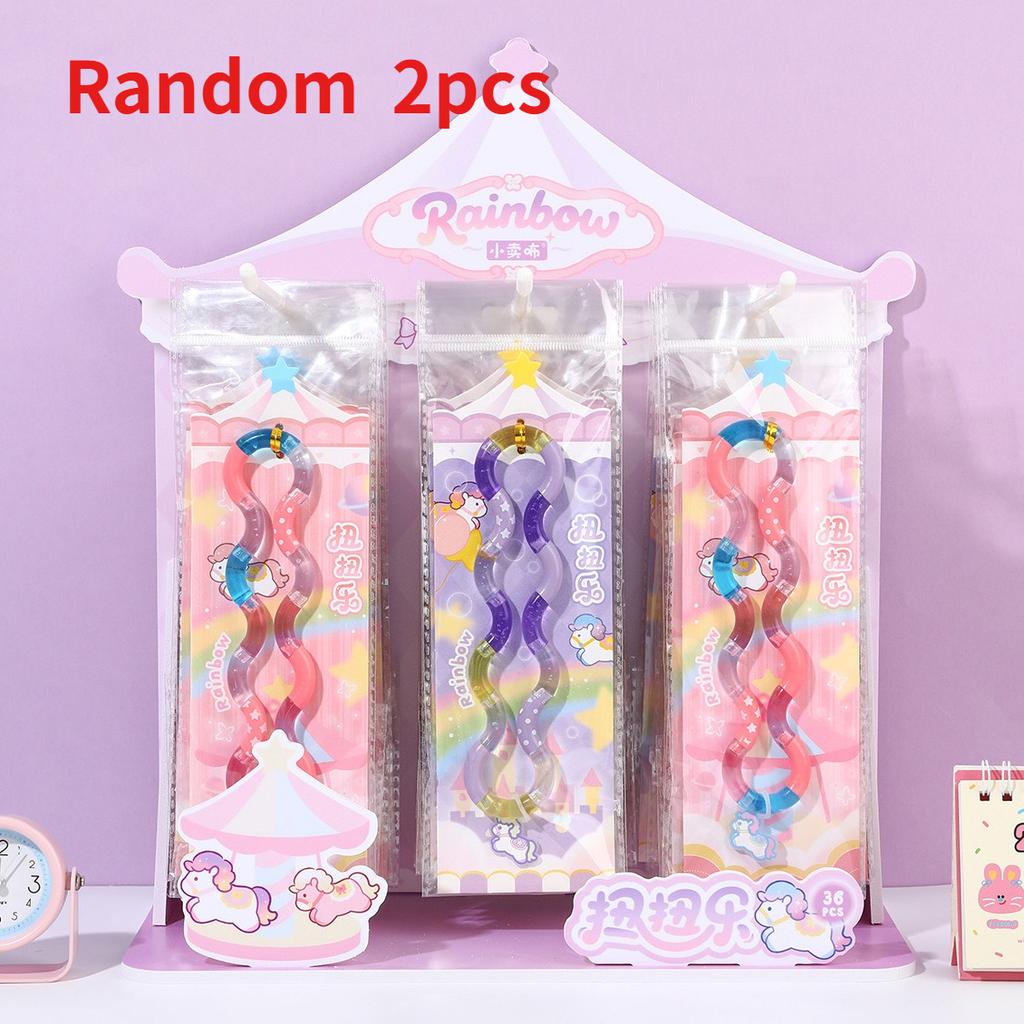 Best-selling Children's Stress-Relief Multi-Functional Fun Rainbow Pony Twist Toy for Focus Training and Twisting Play