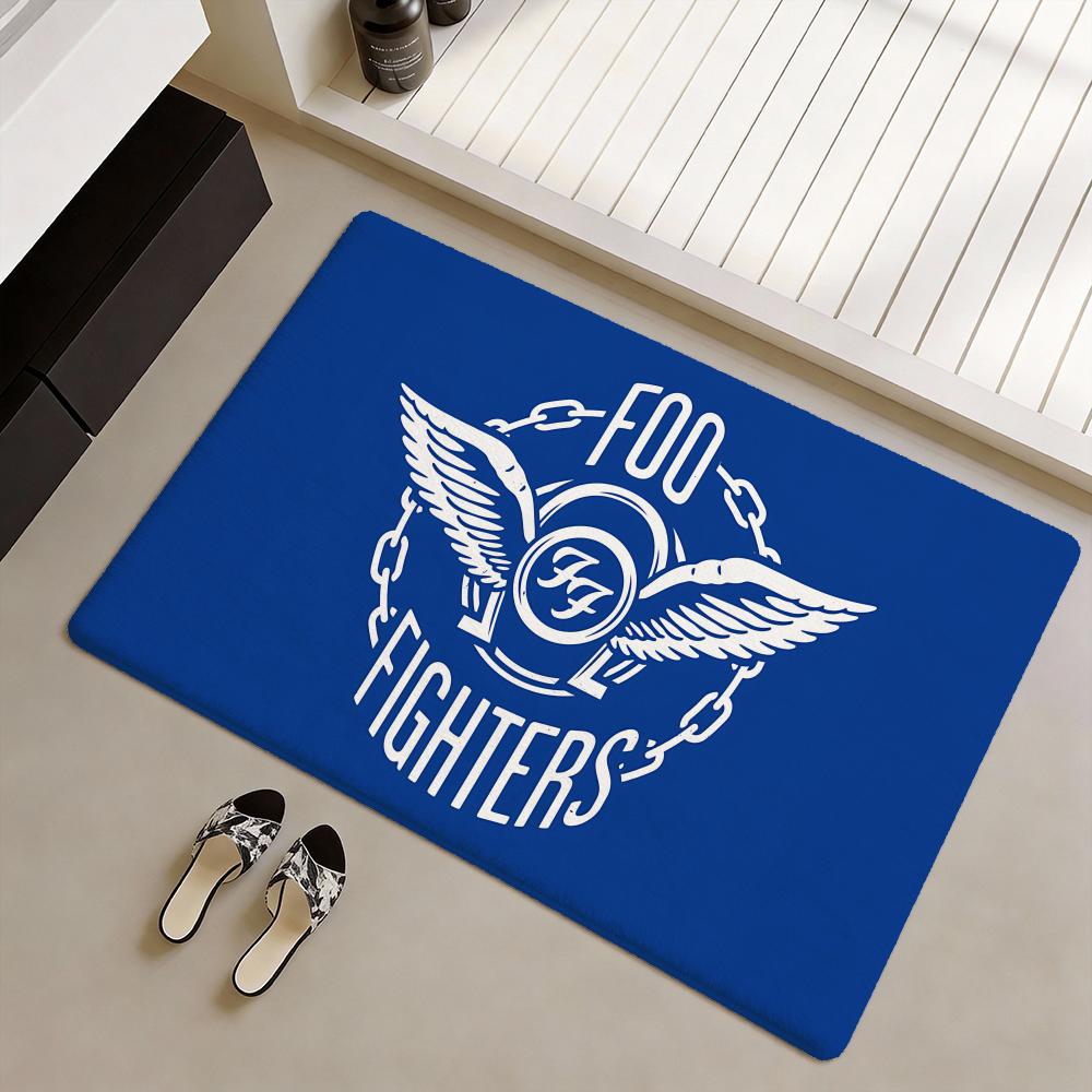 Rock Band F-Foo Fighterss Floor Mat Soft Flannel Non-Slip Door Mat - Thickened Rug for Living Room Home Decor