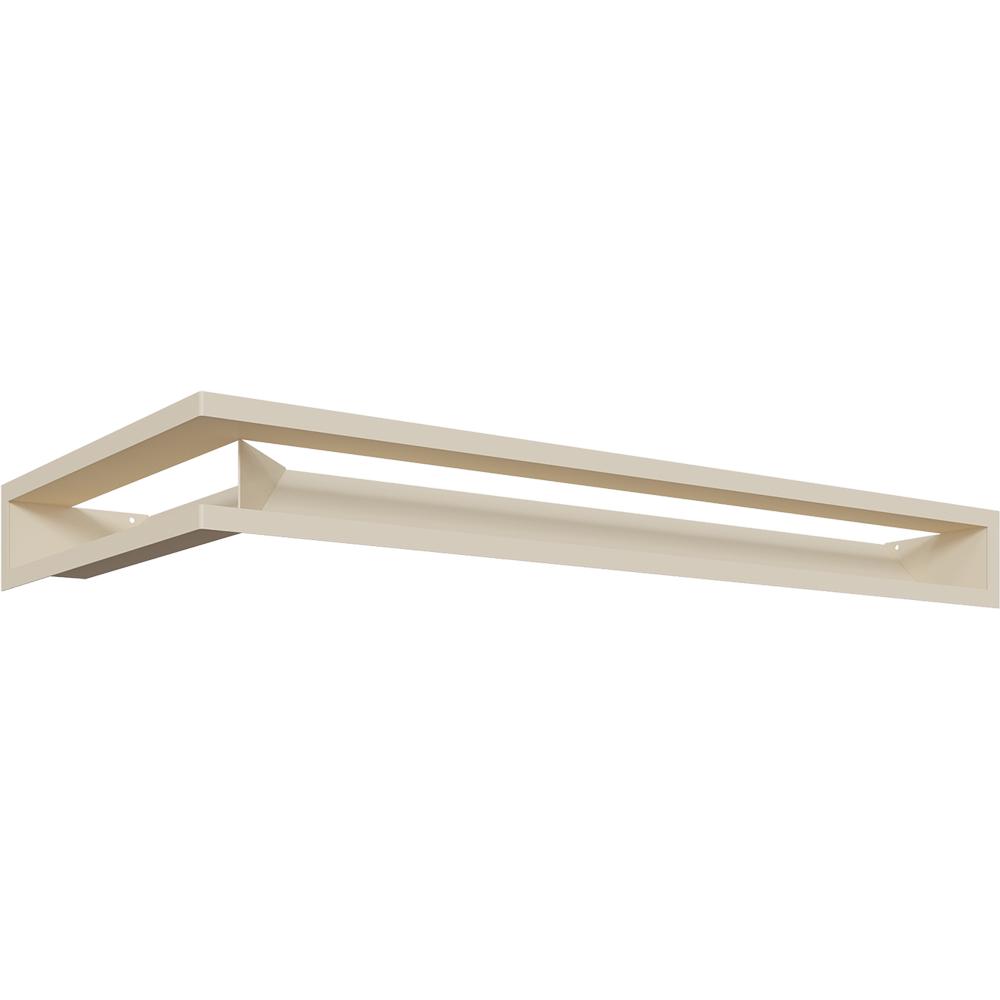 Vent Cover LUFT Corner Right 40x80x9 Cream