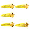 Pack of 5 Cute Bee Hair Clips for Kids Mixed ABS Plastic Hairpins Lightweight Girls Hair Accessories Multi Color Set