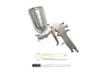 Professional Air Spray Gun, 1.3mm Nozzle Diameter, 400ml Upper Cup, Gravity-Fed, Adjustable Pattern, Air Volume, Discharge Volume, and Angle