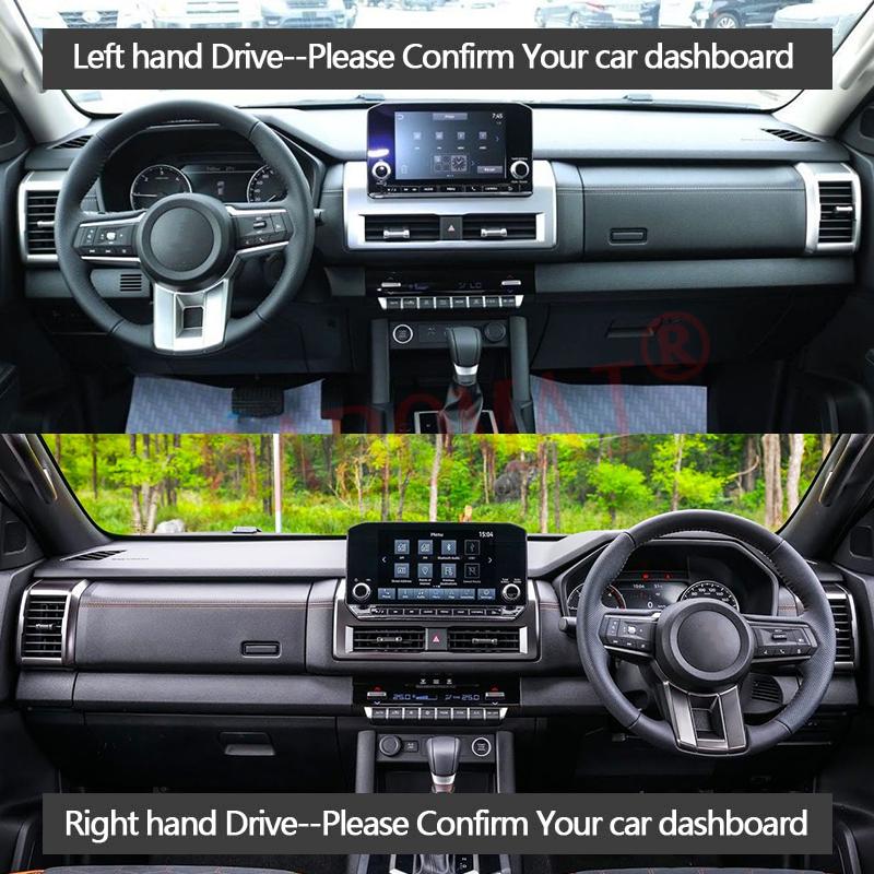 Dashboard Cover Protective Pad for Mitsubishi L200 Triton LC MV 2024 2025 2026 Car Dash Board Sunshade Anti-UV Carpet