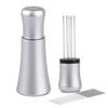 WDT Tools Espresso Dispensing Tool, 10 X 0.35mm 304 Stainless Steel Needles, 10 Extra Needles for Espresso Muddler Replacement, Aluminum Alloy Handle,