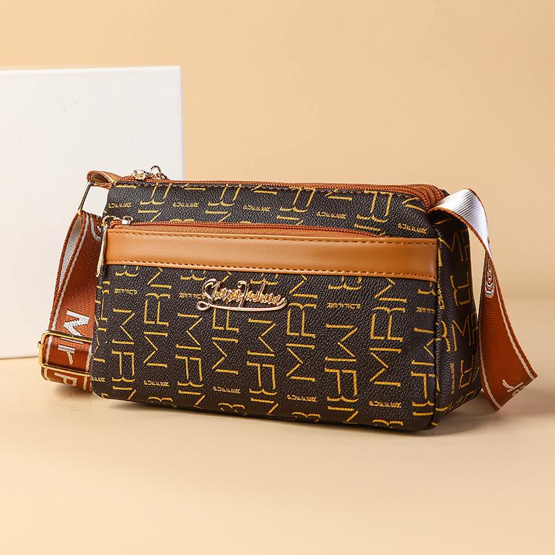 Весна 2025 Женская Универсальная Маленькая Сумка Кроссбоди через Плечо для Женщин Среднего и Пожилого Возраста