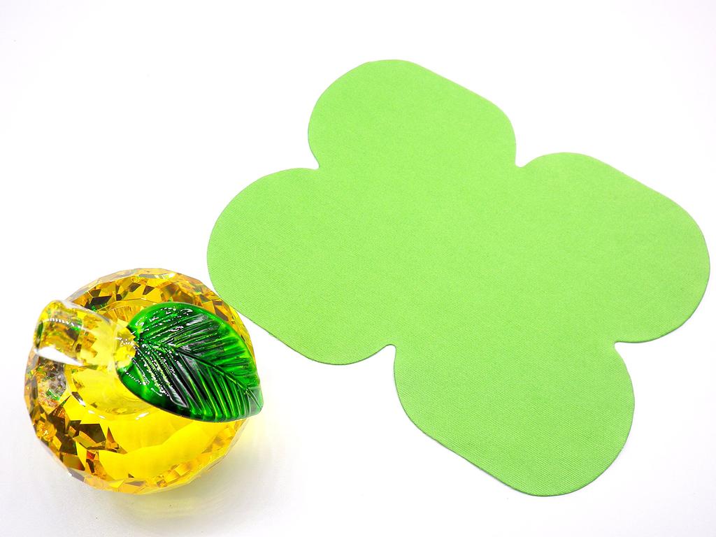 Crystal Glass Apple Figurine Apple Interior Feng Shui Suncatcher Miscellaneous Object [KKD] (60mm Yellow)