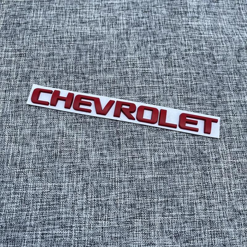 19.7x1.8cm 1Pcs 3D Chevrolet ABS Car Rear Letter Rear Bumper Tail Door Trunk Sticker Car Rear Emblem Sticker Styling Accessories