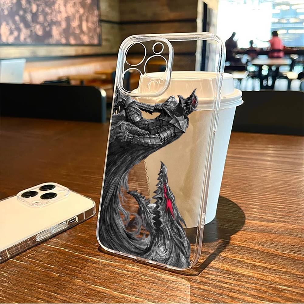 ЯПОНСКОЕ АНИМЕ B-Berserk Крутой Чехол Для Телефона Для iPhone17,16,15,14,13,12,11 Plus,Pro Max Мягкий Прозрачный Чехол