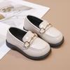 Girls' Trendy Retro Leather Princess Shoes with Soft Non-Slip Soles