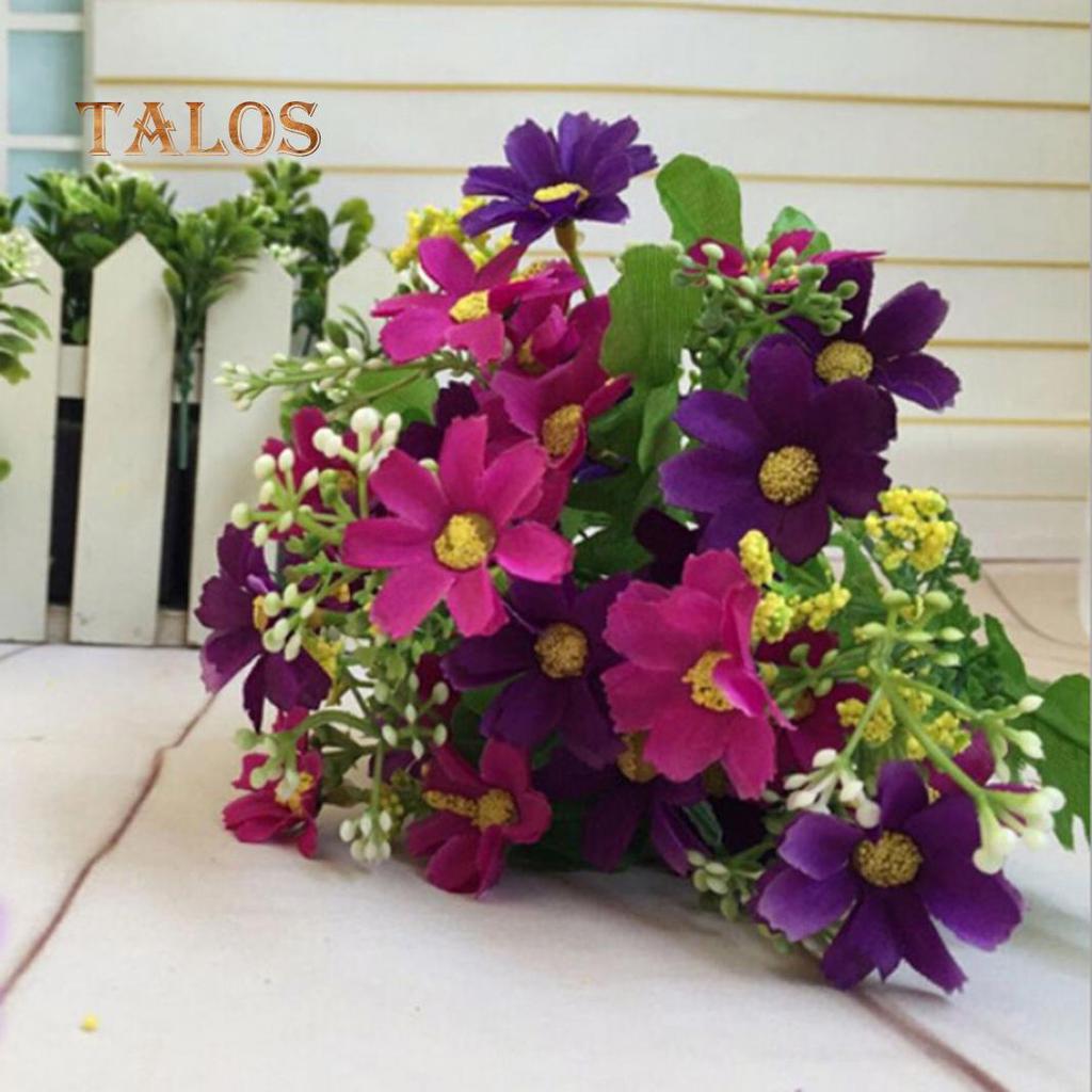 1 Bouquet 28 Heads Artificial Fake Flower Home Coffee Shop Wedding Decor