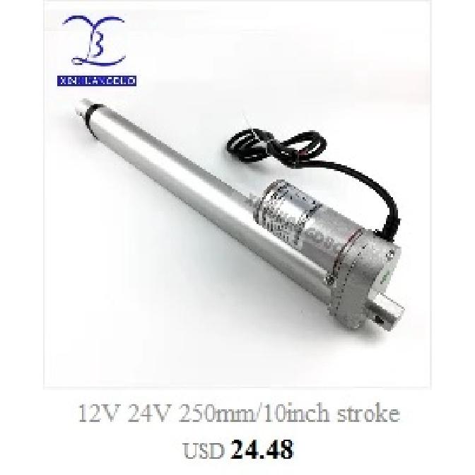 24V 1inch-4inch 25mm 50mm 75mm 100mm stroke 900N /198LBS micro linear actuator electric linear actuator for TV ,door window
