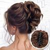 Шиньон Пучок Кудрявый Небрежный Пучок Хвост Наращивание Волос Резинка Шиньоны для Женщин Синтетический Пучок Волос Заколка-Краб