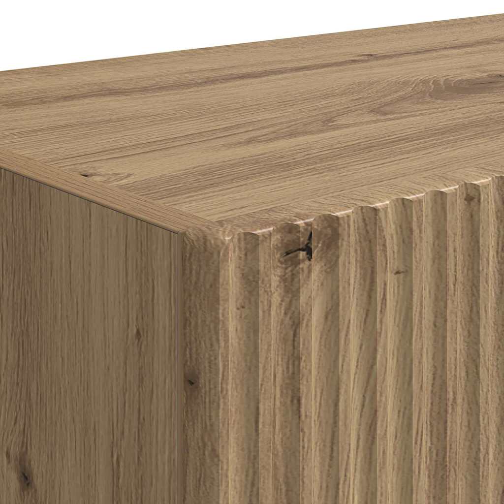 TV Wall Cabinet 78.5 x 31 x 29.5 cm Crafted Wood Oak