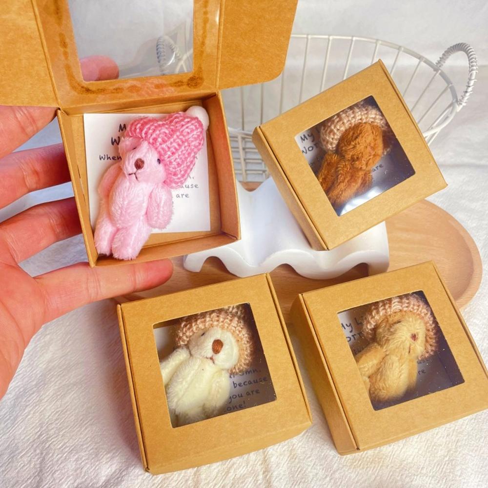 Mini Bear Hug Cute Stuffed Animal Gifts,Pocket Teddy Bear Mini Plush Bears In Box,Pocket Bears With Inspirational Card