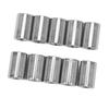 10 Pcs Round Connector Nut M10x1.5 L20mm Stainless Steel Female Thread Round Coupling Nuts Threaded