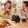 Retro Style Kitchen Gadget 3D Printed Latte Art Camera Coffee Stencil Printer with Replaceable Milk Foam Pattern Maker Template Cards Barista