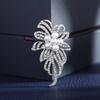 Fashion Crystal Brooch For Women Designer Shiny Rhinestone Pearl Flower Brooches Clothing Pins Party Jewelry Gifts