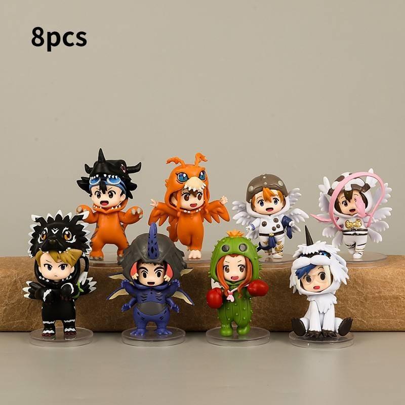 Изысканные ПВХ Аниме Фигурки Digimon Taichi Yamato Sora Koushiro Mimi Коллекционный Набор