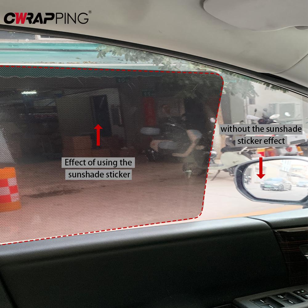 Автомобильные наклейки-солнцезащитные козырьки Статические Электростатические Наклейки для окон Декоративные наклейки Солнцезащитные блоки для окон автомобиля Боковые блоки Покрывающие пленки