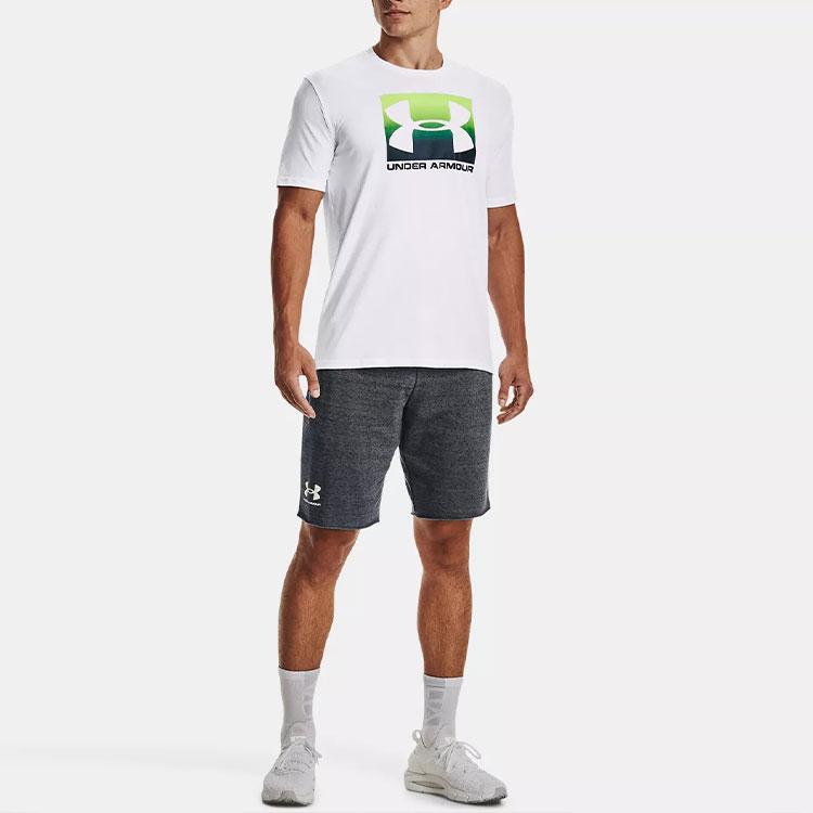 Under Armour Футболка Ua Boxed Sportstyle с логотипом и принтом, с круглым вырезом и коротким рукавом, мужская, белая 1329581-103