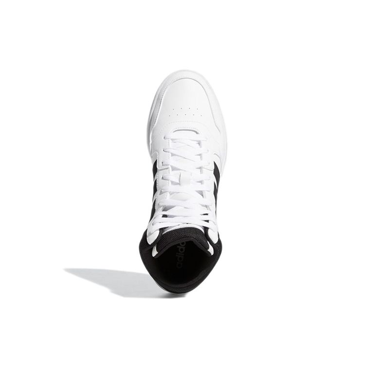 Adidas Hoops 3.0 Mid White Black Мужские кроссовки Core-Black Cloud-White GW3019
