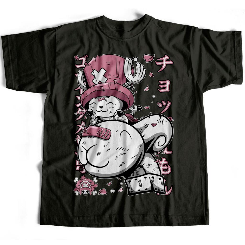 Anime ONE PIECE Tony Tony Chopper Men Women Summer T-Shirt Harajuku Vintage Short Sleeve Loose Oversized Casual Comfort Y2k Top