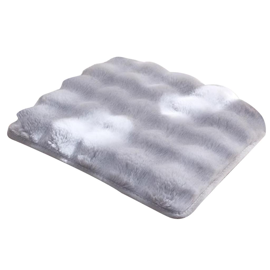 Square Soft Chair Pad Furry Plush Seat Cushion Warm Seat Pillow Pads Kitchen Dining Sofa Armchair Wheelchair Chair Cover