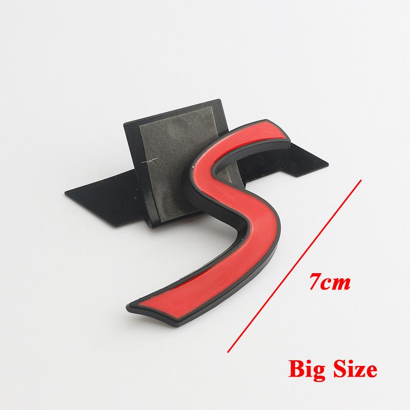 3D ABS Chrome Black Logo Cooper S Emblem Letters Car Rear Trunk Badge Self-adhesive Sticker Accessories