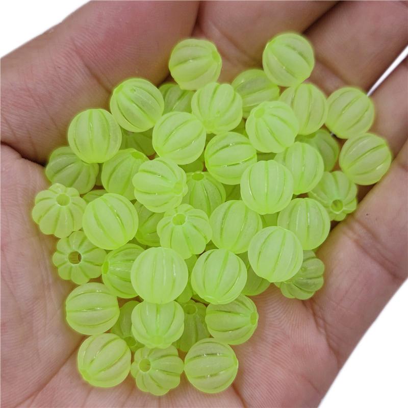 Товары для дома и вечеринок Изготовление ювелирных изделий 20 шт. Spacer Craft DIY 9 мм яркие цвета матовые свободные бусины тыква акриловое ожерелье браслет