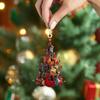 Guitar Christmas Tree Ornament 2D Acrylic Rockin' Around The Guitar Ornament Musical Instrument Hanging Decoration for Guitar Player Music Enthusiasts