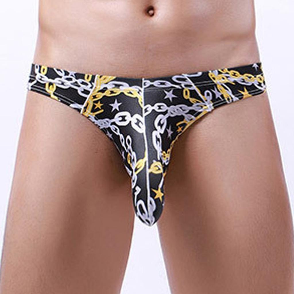 Мужские модные сексуальные повседневные удобные дышащие трусики со средней и низкой талией с принтом