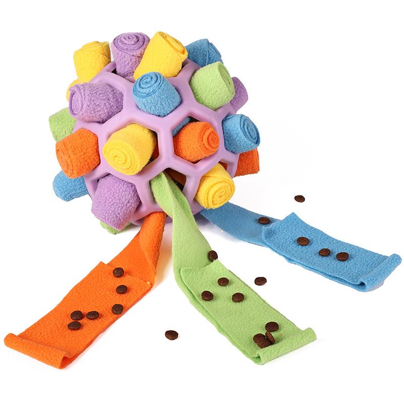 Питомец Нюхай и Играй: Скрытый корм резиновый мяч игрушка для собак