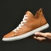High Top Fashion Men Shoes Comfortable Mens Sneakers Outdoor Leisure Walk Flats Genuine Leather Ankle Boots Luxury Casual Shoes