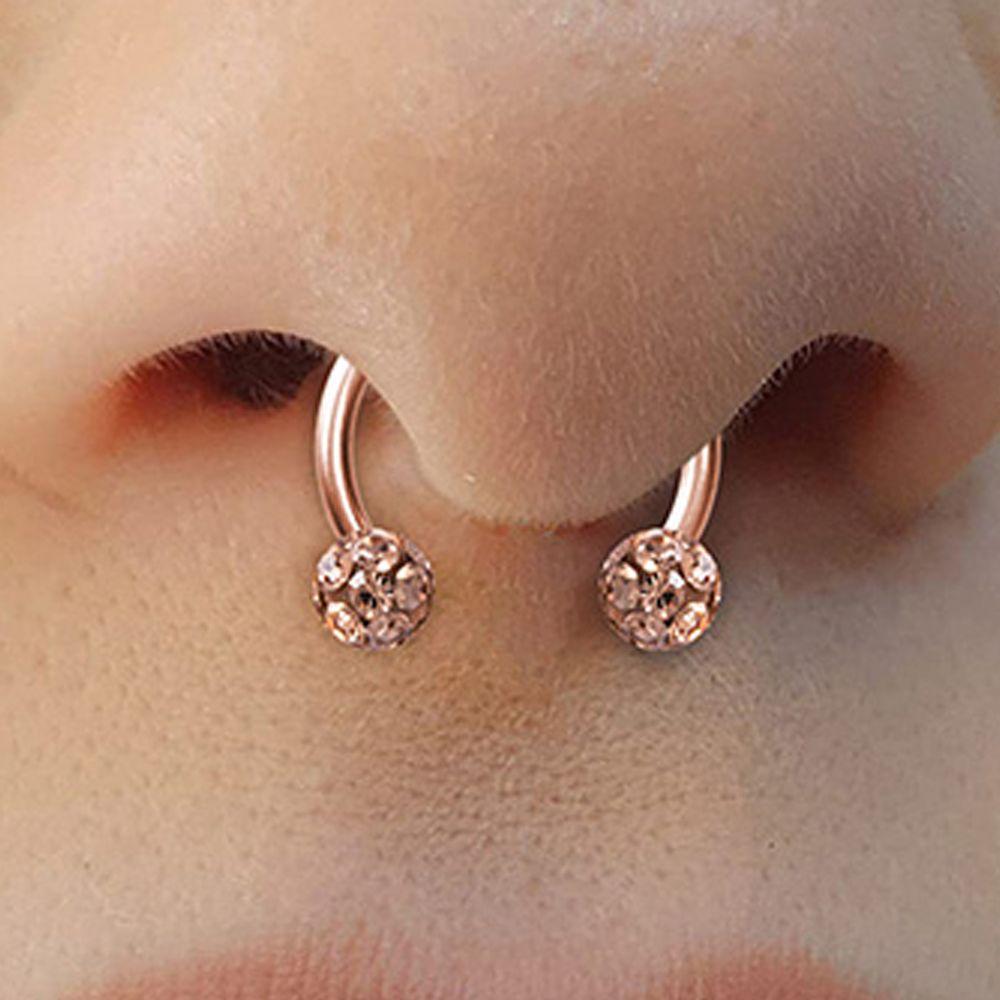 Lip Piercing Retainer Men Gifts Women Piercing Nose Ring Body Jewelry Stainless Steel Septum Rings