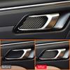 For Porsche Macan 2015-2018 Carbon Fiber Car Inner Door Pull Handle Ring Bowl Trim Cover Interior Decoration Sticker Accessorie