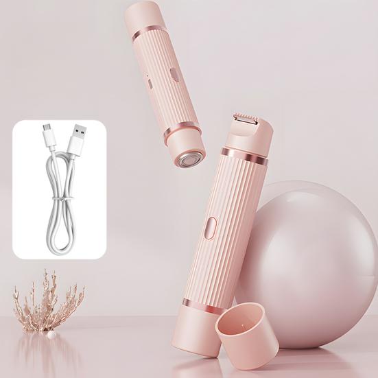 Women Electric Shaver USB Rechargeable Waterproof Portable Travel Face Body Bikini Area Arm Leg Hair Removal Razor Epilator Trimmer