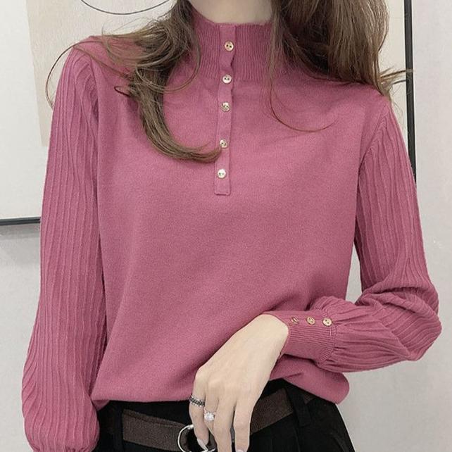 Осень-зима Чистая шерсть свитер женский полувысокий ворот пуловер повседневный трикотажные топы модные теплые женские свитера больших размеров