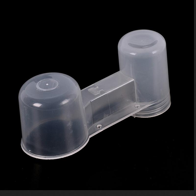 Пластиковая поилка для домашних животных, птиц, кормушка, бутылка для воды, чашка для кошек, кур, голубей, попугаев, хомяков, двойная насадка для воды, руководство для семейного сада