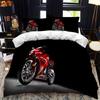 Motorcycle Rider Bed Duvet Cover  Set Queen Calico Twin Size Comforter Cover Bedding Set Single King Soft Polyester Quilt Cover