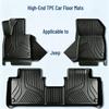 14-25 TPE коврики в салон автомобиля для JEEP Cherokee/Compass/Grand Cherokee/Wrangler (полуокружные).
