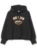 Beams Heart Women's College Smile Hoodie, Black, One Size