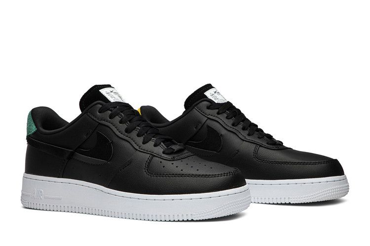 Women's Sneakers Nike Air Force 1 LX Inside Out Black (Women's) Black/Anthracite-Mystic Green-Dark Sulfur
